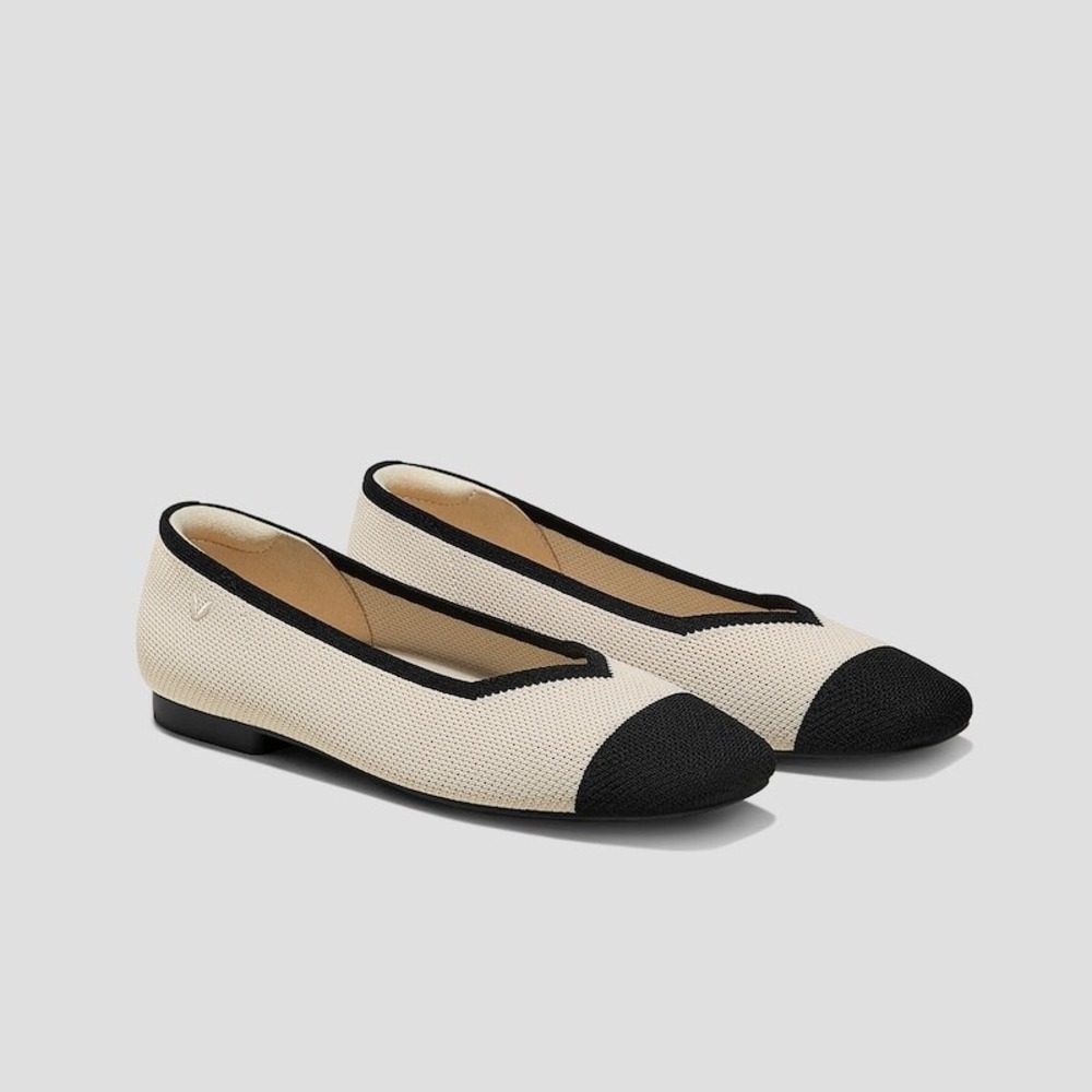 VIVAIA Square-Toe V-Cut Flats (Margot™ 2.0) EU 40 / US 9